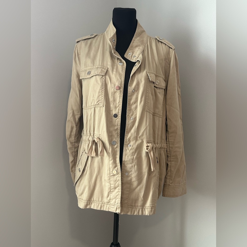 LOFT Beige Utility Jacket